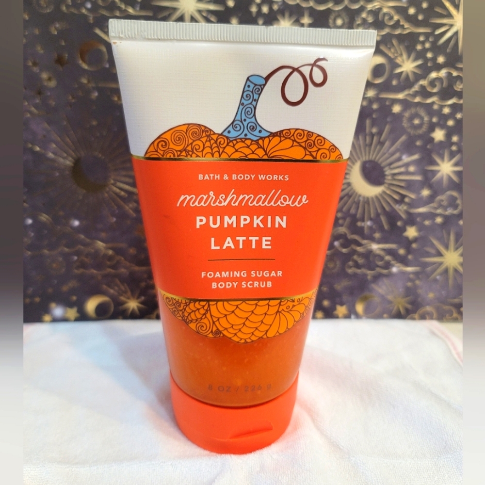 NEW Bath & Body Marshmallow Pumpkin Latte Foaming Sugar Body Scrub